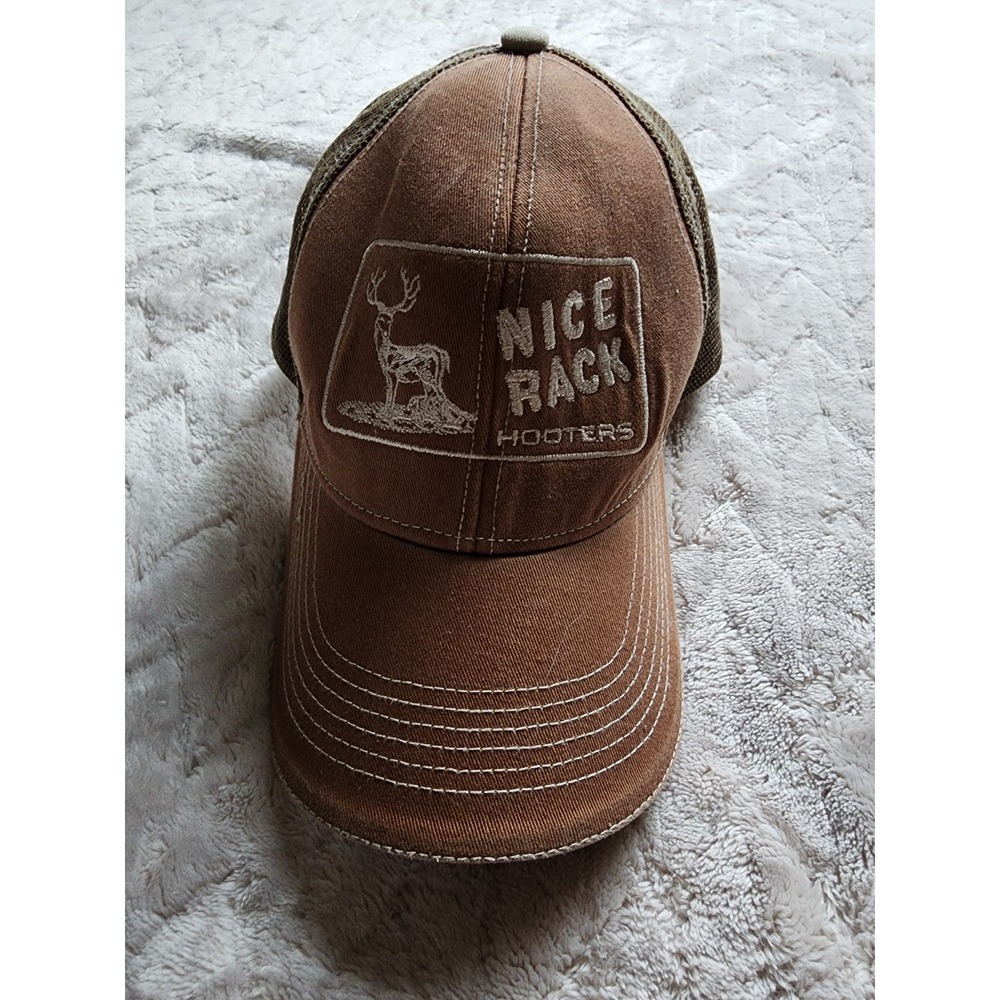 Alternative Apparel Hooters Nice Rack Brown Trucker Hat Baseball Cap Ahwatukee